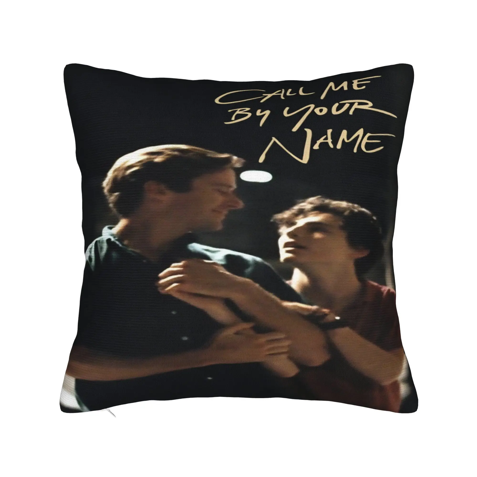 Call Me by Your Name Printed Pillowcase Cushion Cover  Throw Pillow Cover Y2K Bedroom Decoration Square Multi-Size
