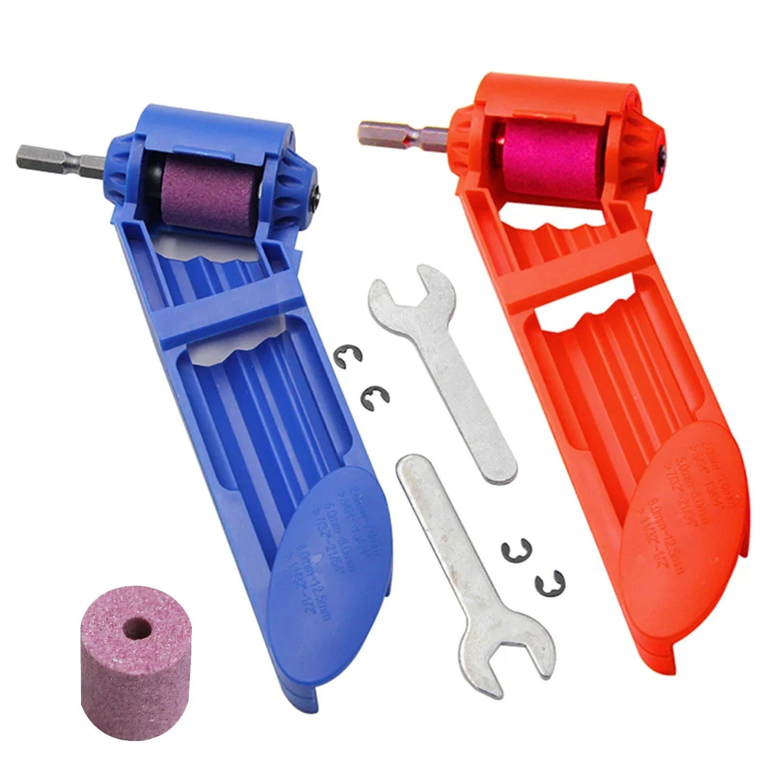 Портативный набор точилок для сверл с корундовым шлифовальным кругом, инструмент для заточки спиральных сверл для домашних и садовых проектов