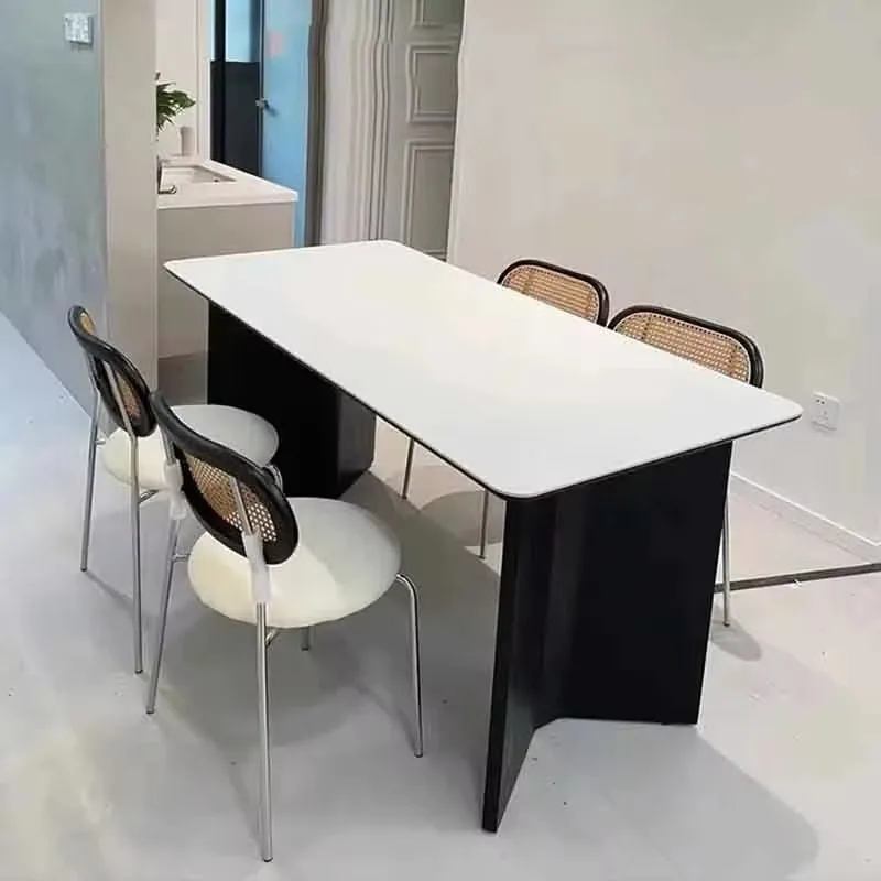 

Party Kitchen Dining Table Unique Floor Designer Rectangular Modern Dining Table Coffee Big Room Tavolo Da Pranzo Furniture Home
