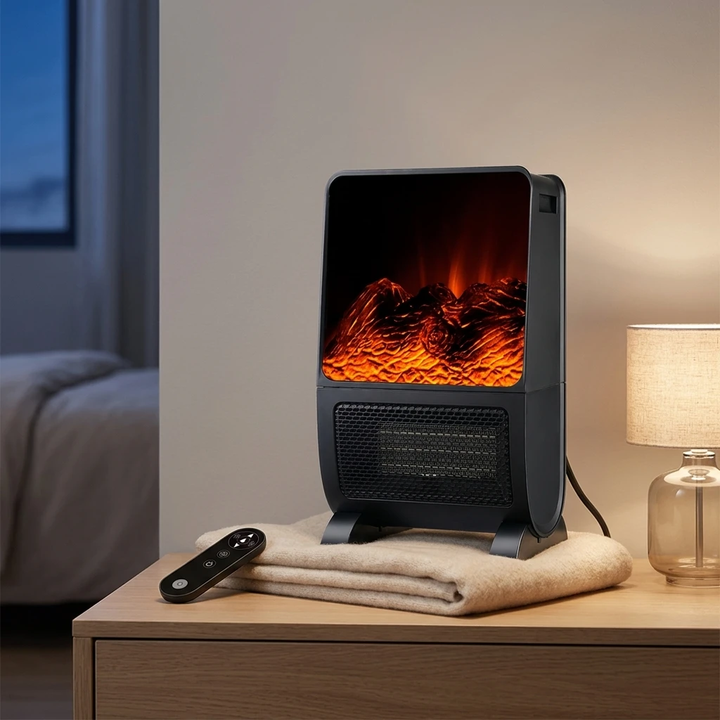 Electric Portable Ceramic PTC Heater with Remote Control and Overheat Protection