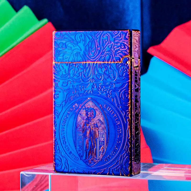 

ROWENTA Langsheng керосиновая зажигалка металлическая резьба в стиле ретро латунный шлифовальный круг боковая скользящая прикуриватель инструмент мужской подарок