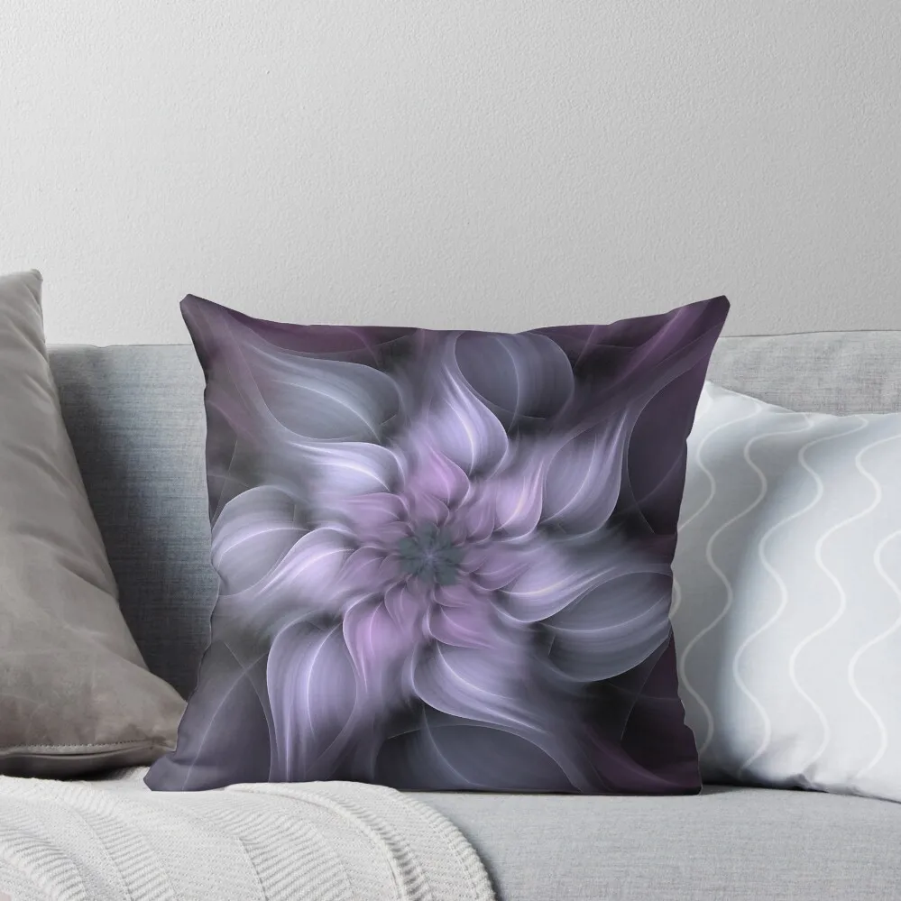 Lilac and Lavender Abstract Throw Pillow pillows decor home christmas pillow case Christmas Pillow Covers