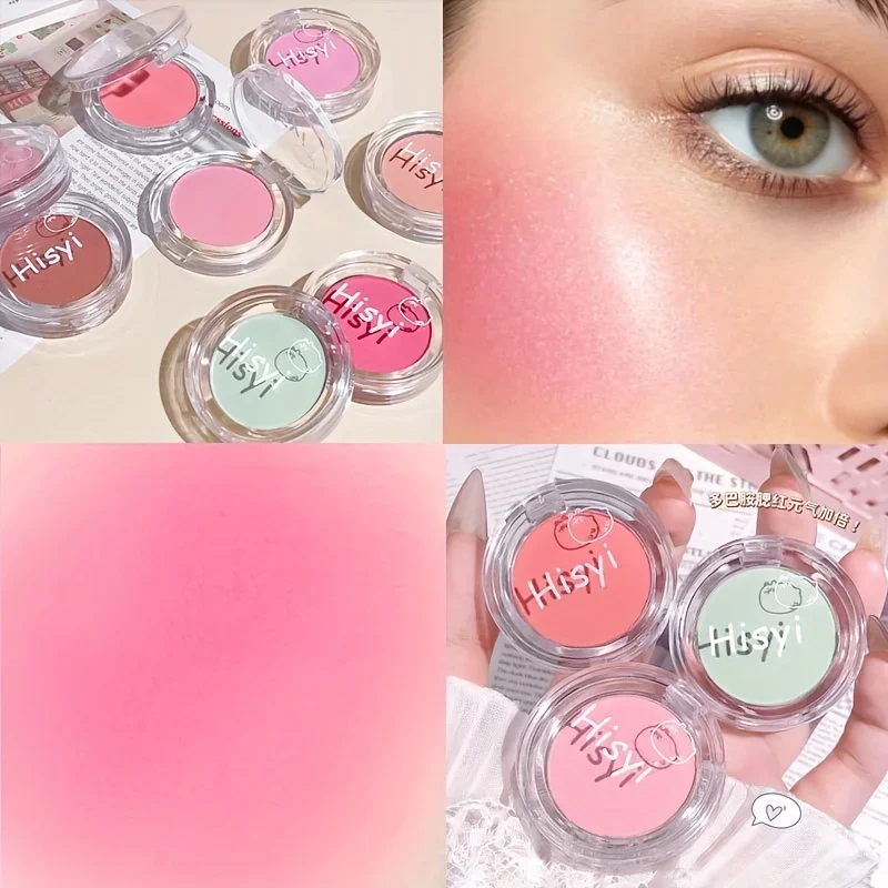 Face Blusher Cream Matte Natural Cheek Tint Brighten Waterproof Contouring Cosmetics Blush Lipstick Cheek Powder Makeup