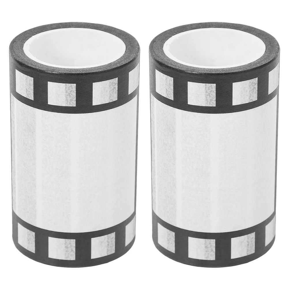 2 لفات من شريط الأفلام الواسع يمكنك صنعه بنفسك شريط زخرفي لتزيين قصاصات المجلات واللوازم المكتبية لفيلم الليل