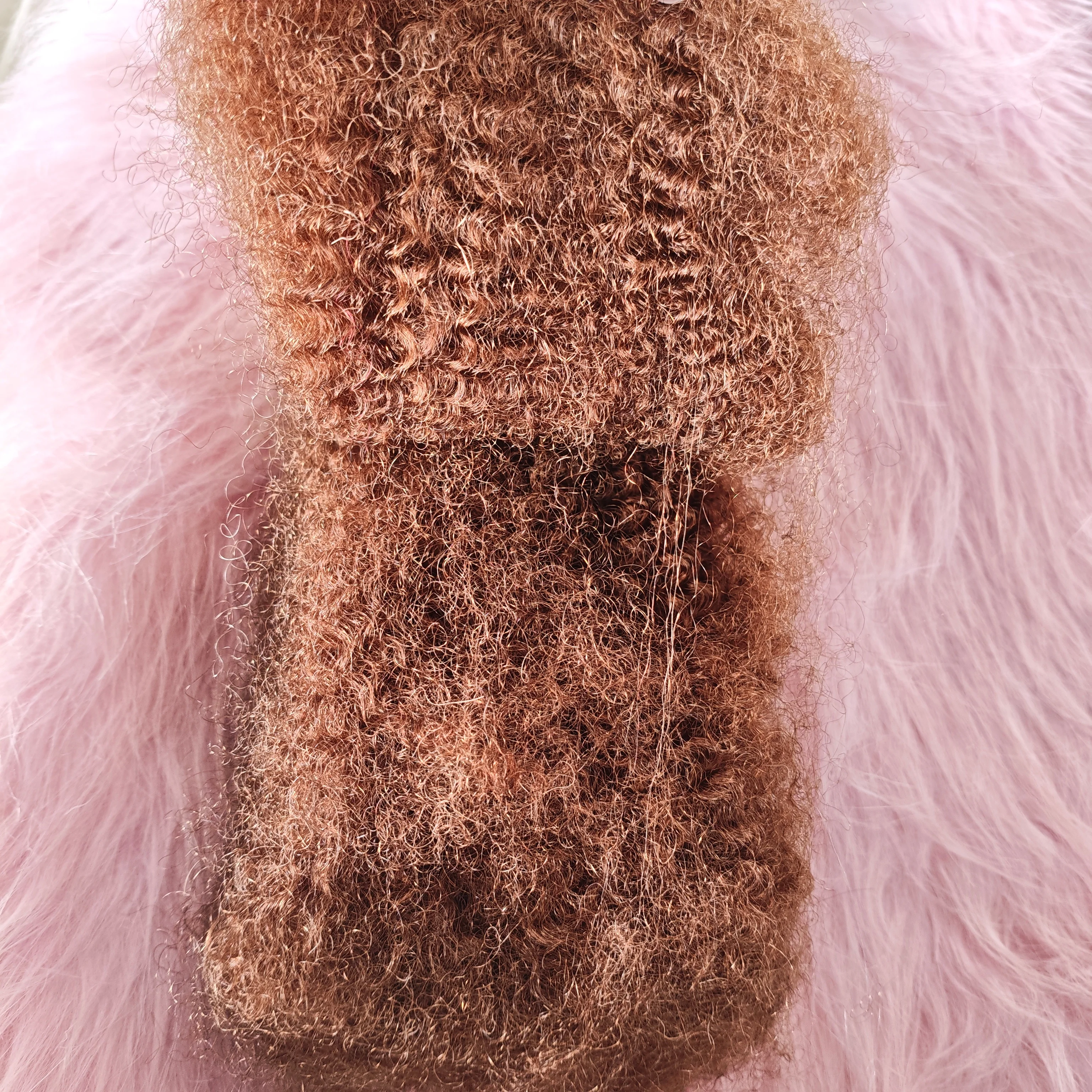 Rambut Afro Keriting Kinky 10-18 inci, Bulk 4C 27 #   bug #   4 #   Ekstensi Rambut Manusia Rajut untuk Kepang, Twist, Dreadlocks, Perbaikan Kepang