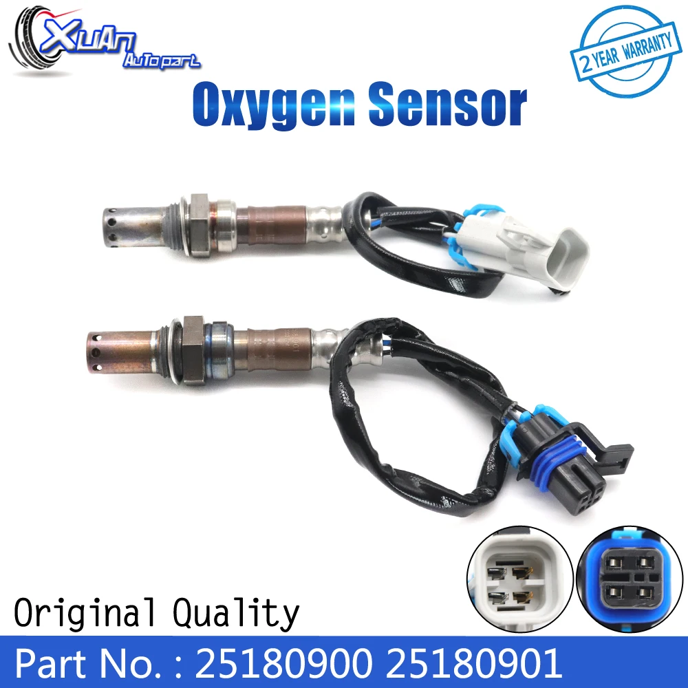 

XUAN Upstream Downstream Air Fuel Ratio Lambda O2 Oxygen Sensor 25180900 25180901 for Chevrolet Spark 1.2L 2013 2014 2015