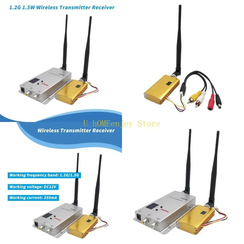 B0KF 1.2Ghz 1.5W High Power Wireless Video Transmitters Receiver For FPV Long Ranges Fixed Wing