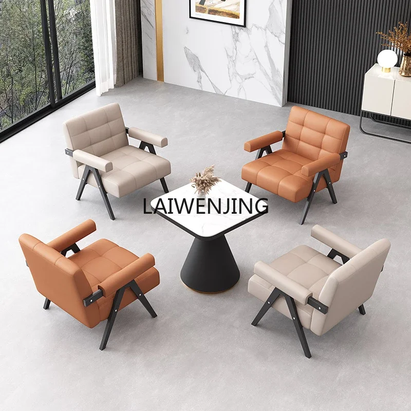 SGF Modern Sales Office Small Round Table Negotiation Table 4 Chairs Reception Negotiation Table and Chair