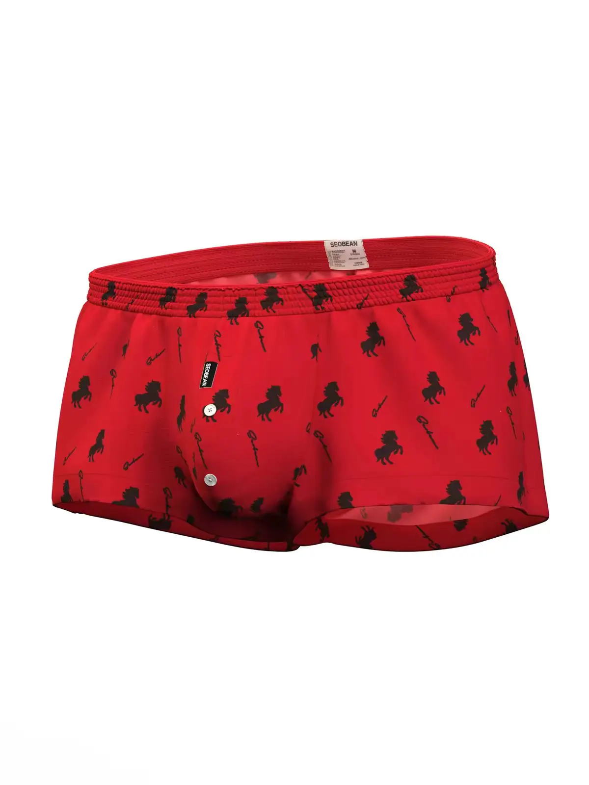 Fashion new source manufacturer men's brand cross-border red cotton supply men's home pants 260502