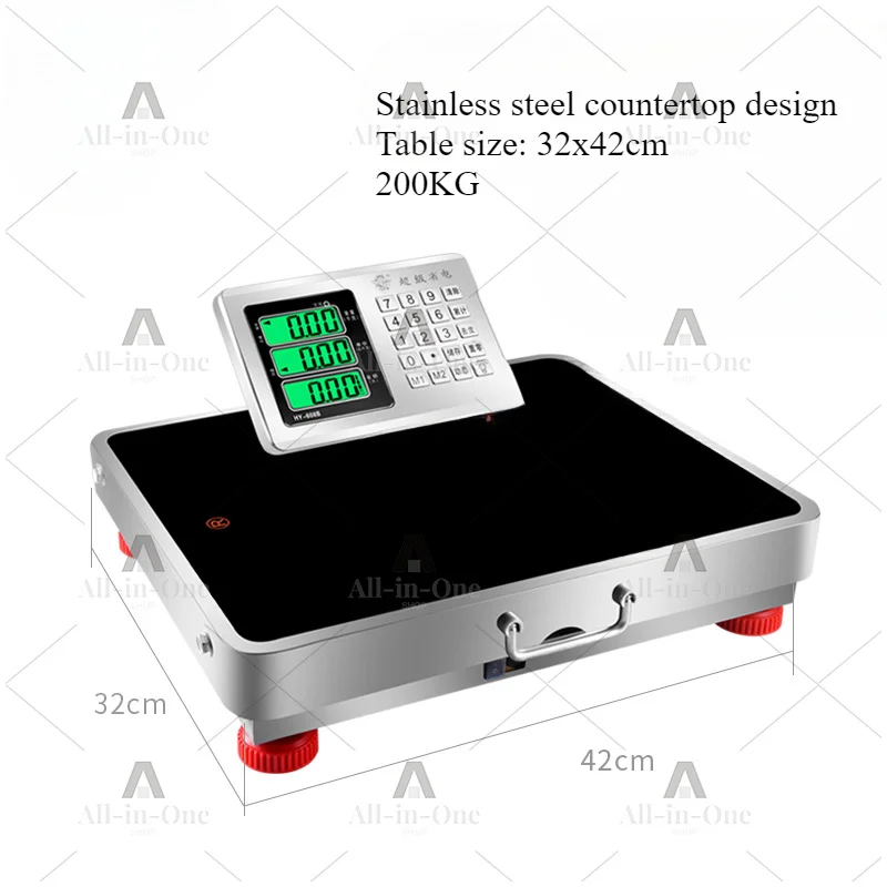 Separable handheld platform electronic scale, available in 150kg, 300kg and 600kg, commercial wireless weighing scale