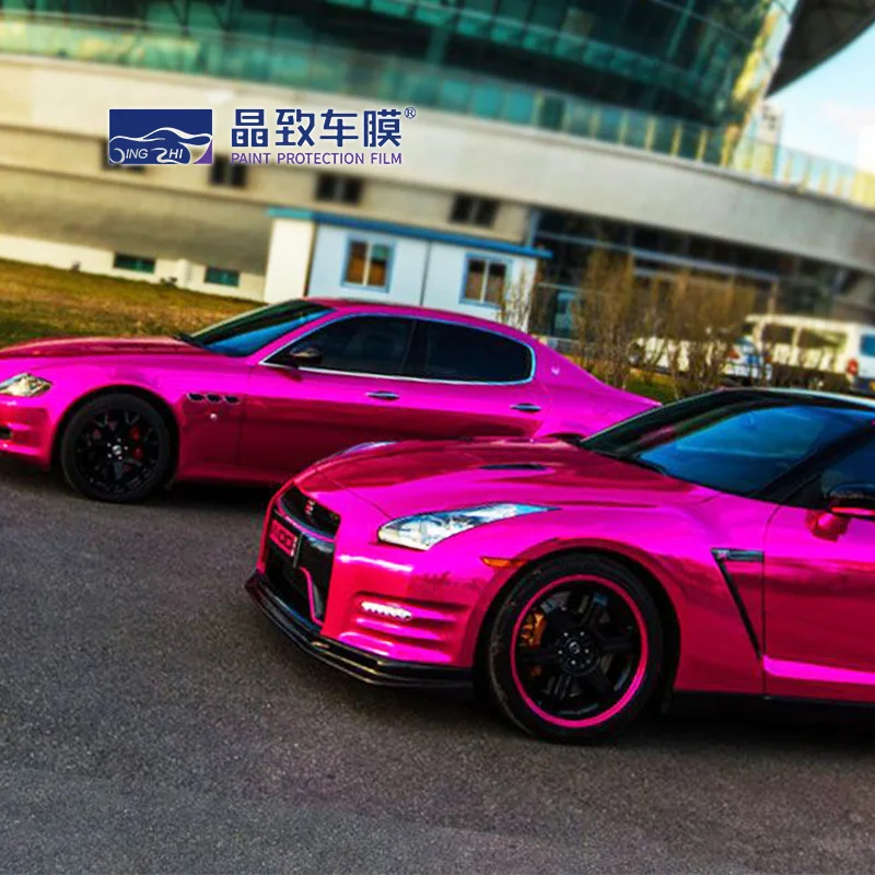 الجملة نمط جديد كروم مرآة الوردي سيارة التفاف الفينيل