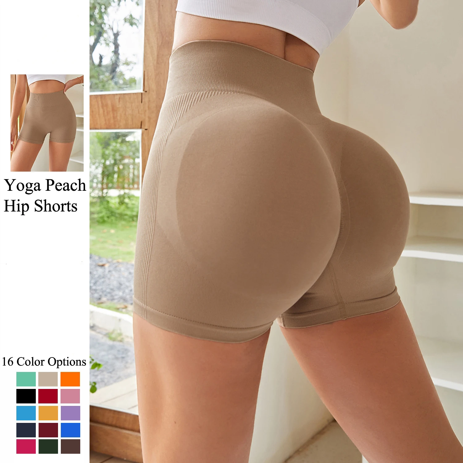 

High Waist Sportswear Woman Short Gym Mujer Sexy Push Up Tight Yoga Clothes Cycling Jogging Fitness Seamless Shorts Ropa De Yoga