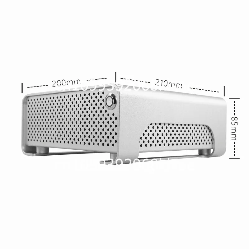 MGP all-aluminum mini ITX chassis DC-ATX power supply DIY desktop ultra-thin horizontal nuclear display