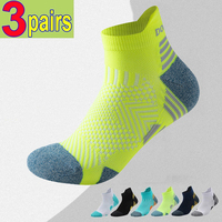 3/1Pairs Sport Compression Ankle Socks Men Women Professional Low Cut Fitness Marathon Running Outdoor Deodorant Breathable Sox