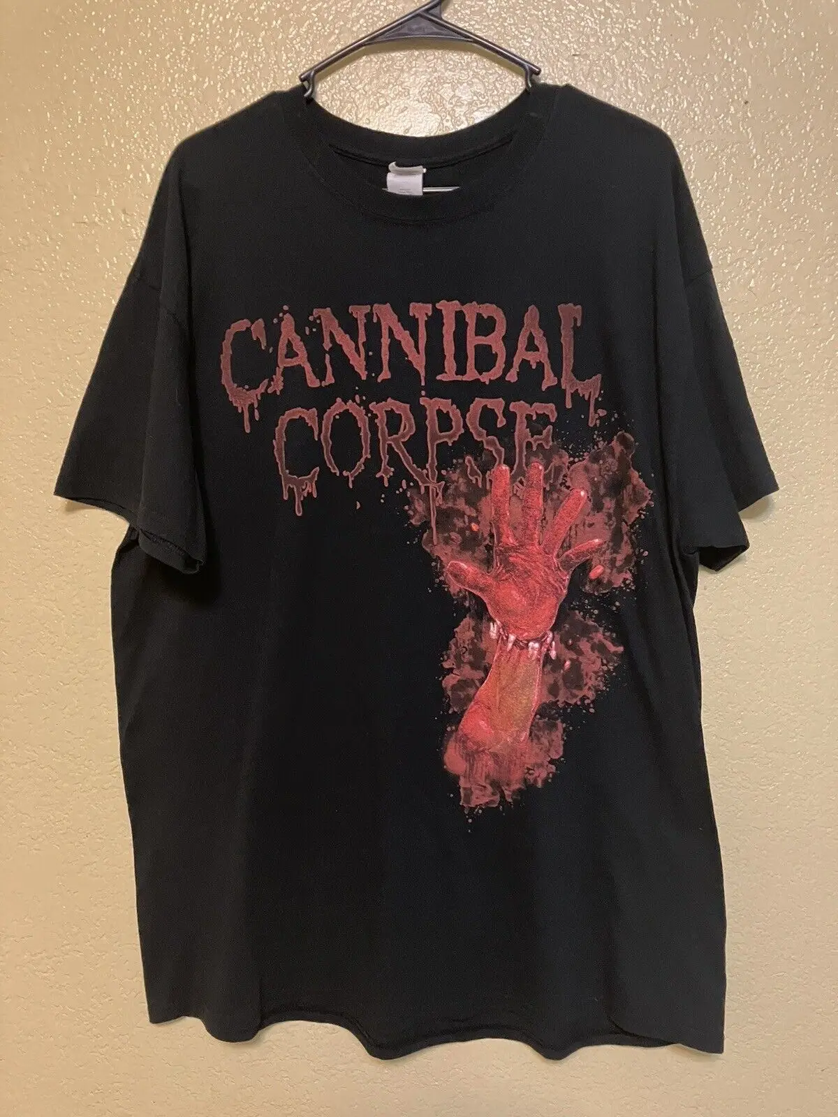 Mens Cannibal Corpse Shirt Red Before Black Size XL 2017 Album Promo Short Sleeve Tops Tees Cotton Print Tshirts