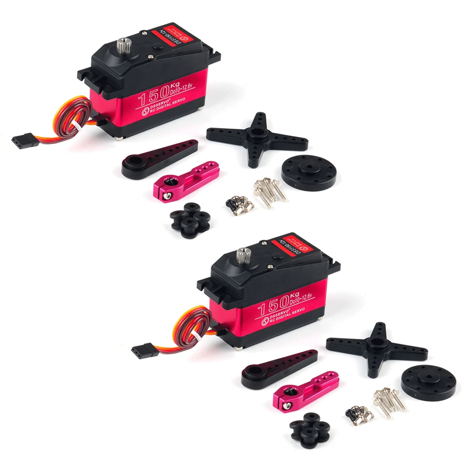 150KG 12V DS51150 デジタルサーボ、フルメタルギア防水 IP66 RC