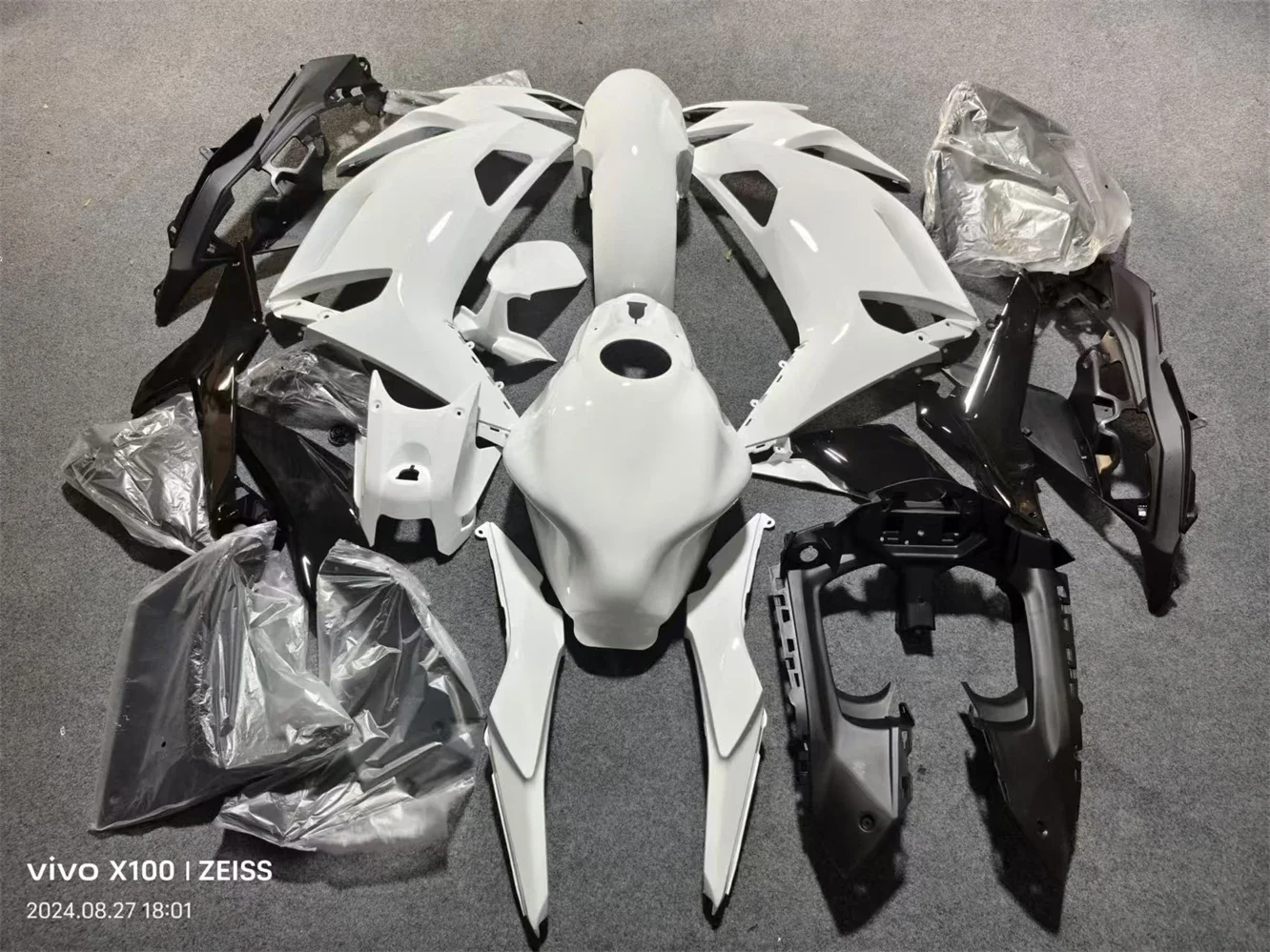Fairings Kit Fit For ER-6F Ninja 650 2020 2021 2022 2023 2024 Bodywork Set High Quality ABS Injection White