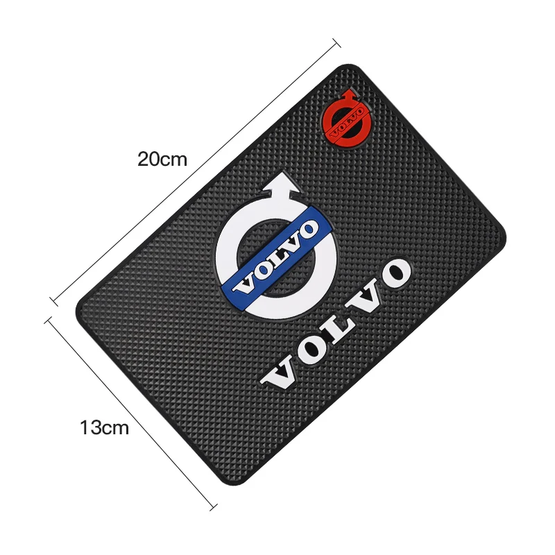 PVC Car Non Slip Mat Dashboard Phone Anti Slip Gel Pad For Volvo Rdesign AWD XC40 S90 V40 S80 V90 T6 V70 XC90 V50 V60 S40 S70