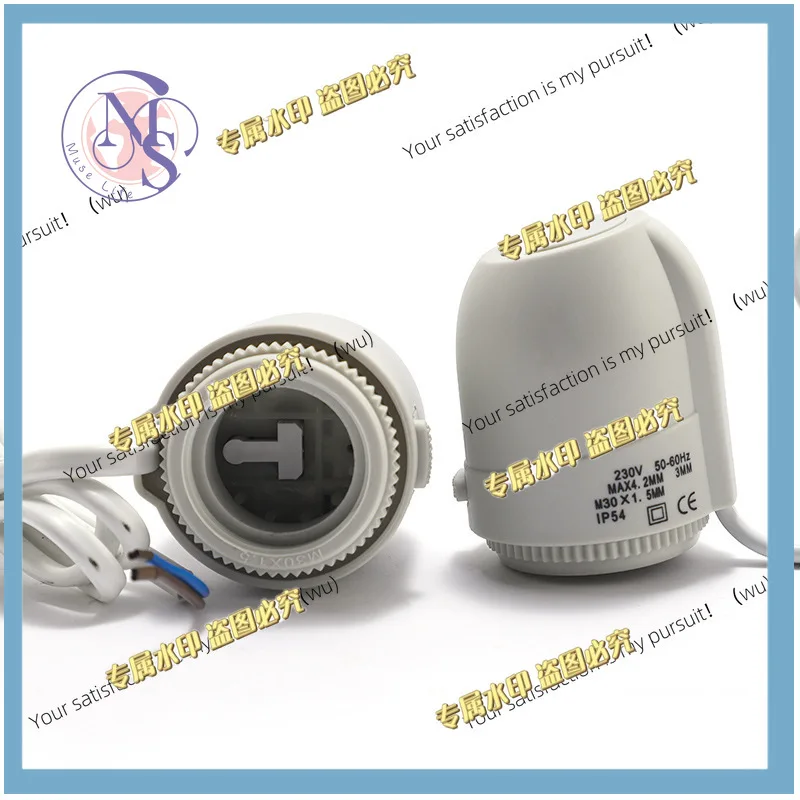24/230V Normally Open Normally Closed Electric Thermal Actuator Valve for Collector Radiant Room Floor Heating