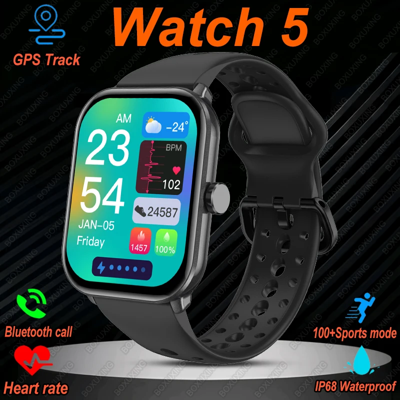 

New For Xiaomi Watch 5 Global Version Men Women 100+Sports Mode Heart Rate Bluetooth Call GPS Track IP68 Waterproof Smart Watch