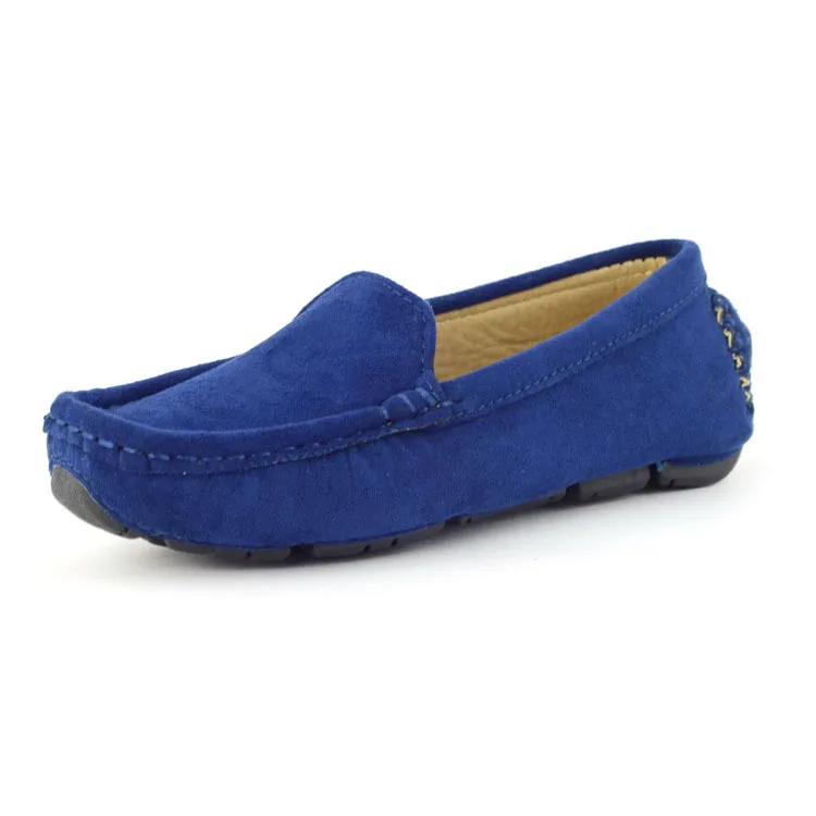 

Boys' Leather Shoes Girls' Flats Children's Bean Shoe Kid's Spring Autumn Casual Shoe Children's Student Brown Single Shoes