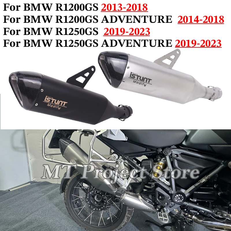 

Slip On For BMW R1200GS R1250GS ADVENTURE 2013 - 2023 Motorcycle Exhaust System Escape Mid Link Pipe With Muffler Moto DB Killer