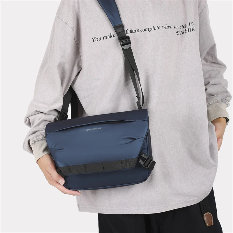 New Trendy Men's Chest Bag Wholesale Cross-Border Casual Functional Sling Bag Oxford Cloth Commuting Shoulder Bag