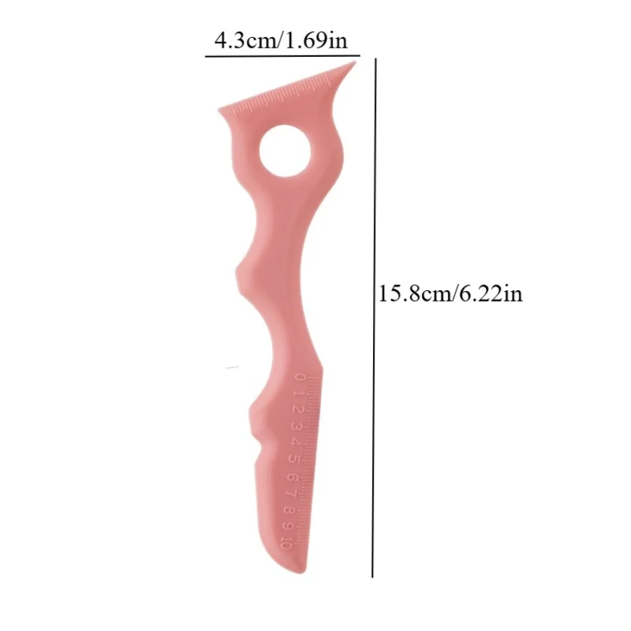 3個のシリコン化粧品補助ツールテンプレート、アイライナー、まつげ、眉毛、多機能、お手入れ簡単、美容愛好家に最適