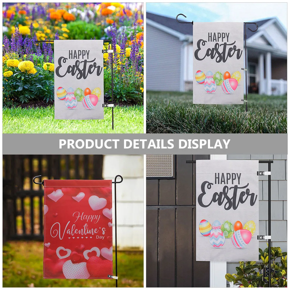 

1Set Garden Flag Clamp Weather Resistant Stopper for Lawn Flags Fast Installation No-Slip Fixing Outdoor Decor Protection Gear