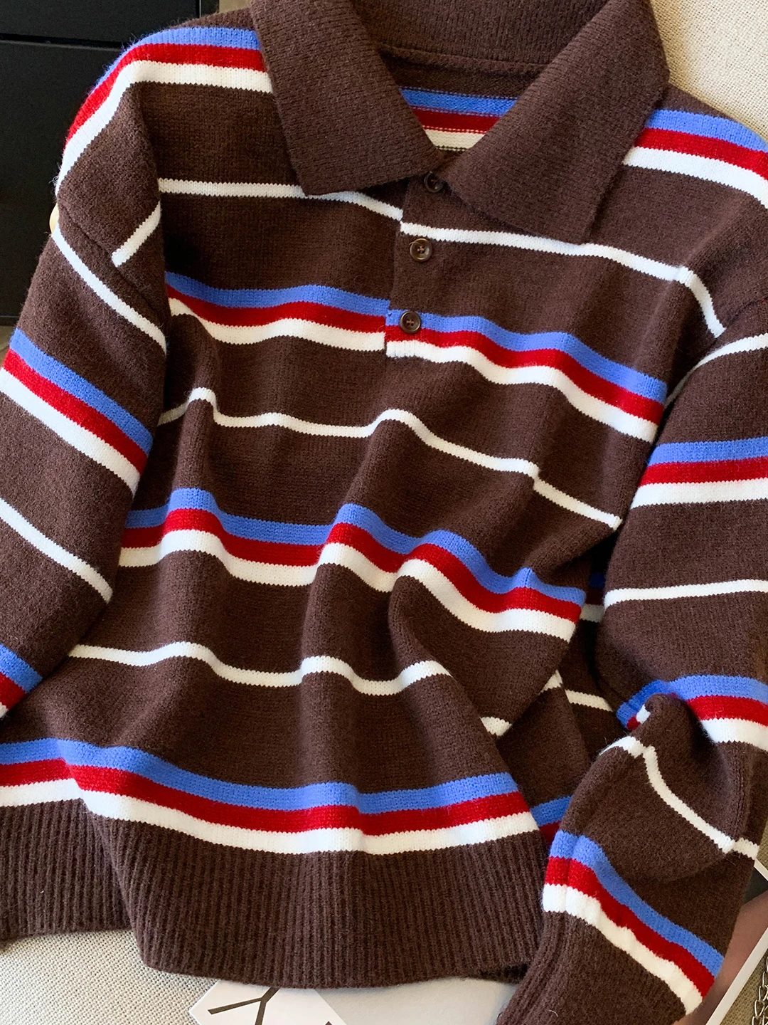 Faionable الخريف الشتاء Ne محبوك سترة المرأة فضفاضة لينة شريط عادية Sle الكورية فضفاضة تناسب سترة طويلة Sve