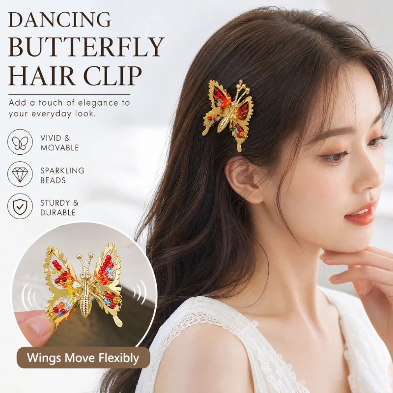 1/2Pcs Fashion Metal Gold Hollow Butterfly Hairpins For Women Girls Hair Ornament Clip Barrette Headband Hair Accessories