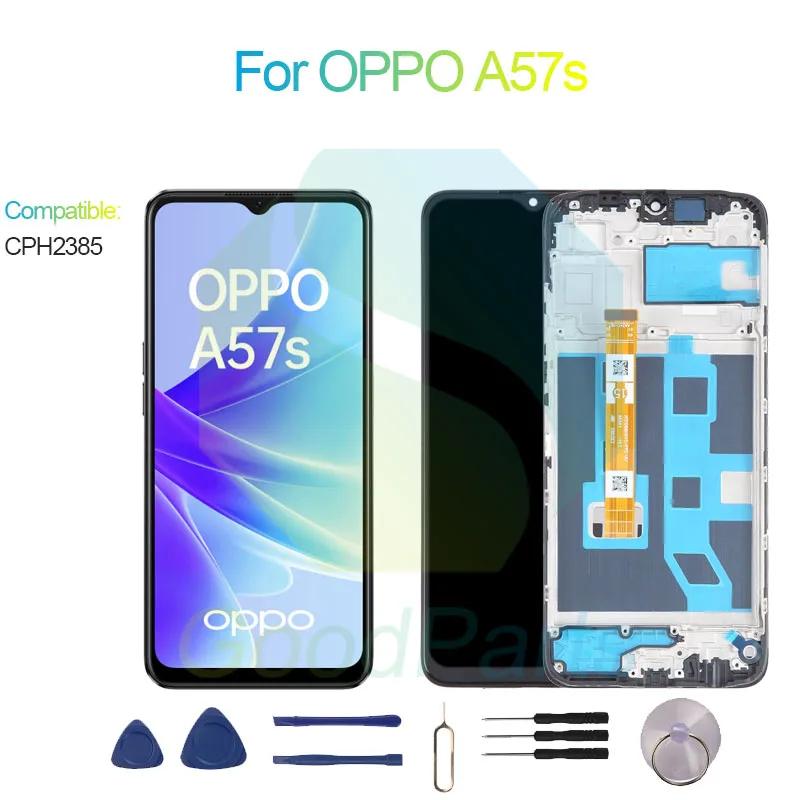 

For OPPO A57s Screen Display Replacement 1612*720 CPH2385 A57s LCD Touch Digitizer