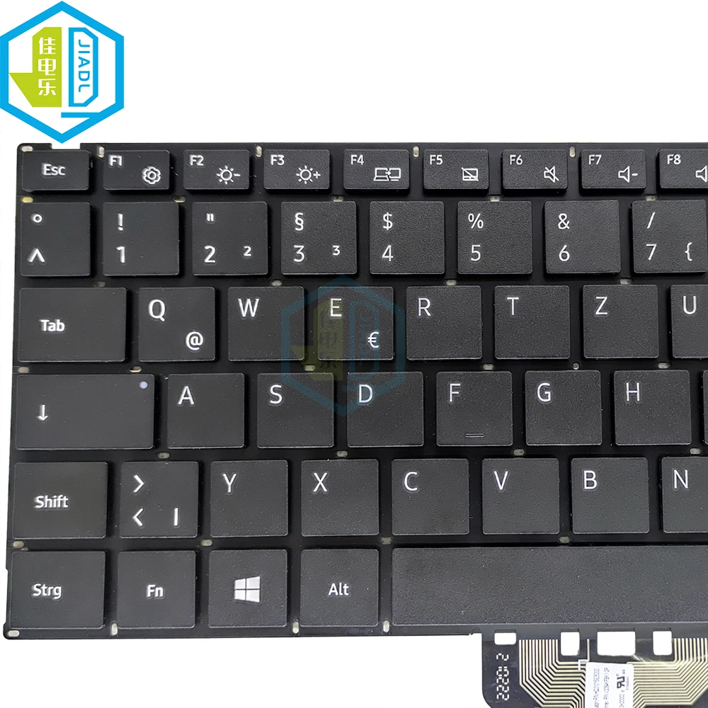 Imagem -05 - Teclado Retroiluminado para Samsung Galaxy Book Eua gr Inglês Alemão Np750xda Np755xda np 750xda 755xda Teclados de Retroiluminação V2054kfbk1