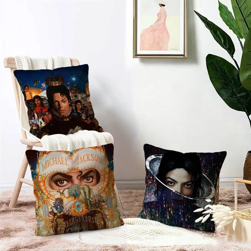 Singer Michael J-Jackson Cushion Cover Pillowcase Upholstery Sofa Throw Pillow Home Decor Pillowcas