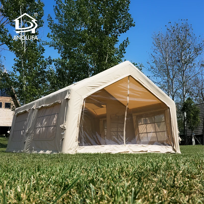 2025 New 2-Room Family Camping Tent with Sunshade Ventilation Window 420D Oxford Waterproof Windproof Tent for Outdoor Glamping