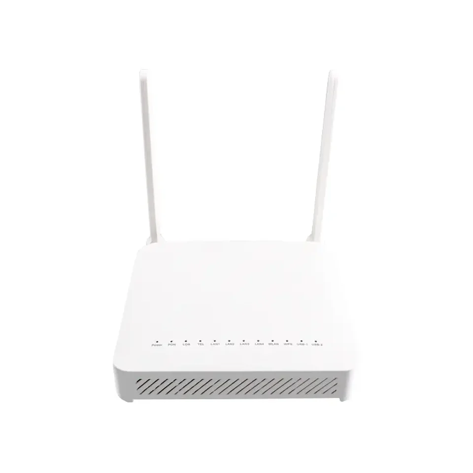 New For GPON ONU ONT F670L 4GE LAN + 1TEL 2.4G/5.8G Dual band WIFI AC Router Optical Network