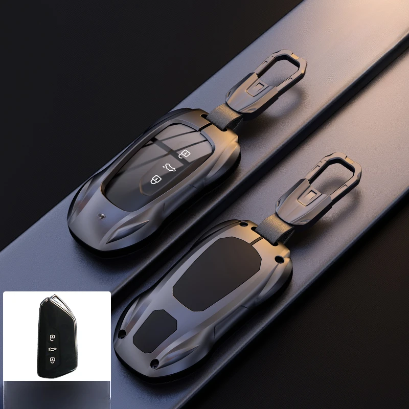 

Suitable for Volkswagen Golf CC Magotan Aluminum Alloy Car Remote Key Case Cover Simple Style To Choose From