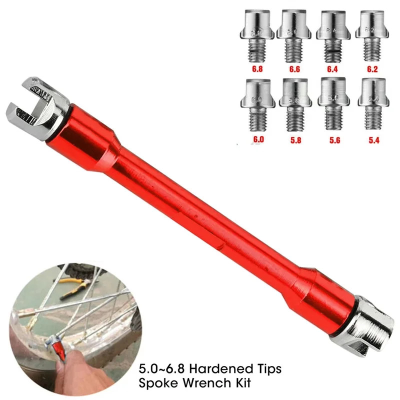 CNC لمعظم الدراجات النارية مقبض تكلم وجع مجموعة مفتاح ربط 5.0-6.8 سنتيمتر طول 93 مللي متر/3.7In لمفتاح إصلاح إطارات الدراجات النارية