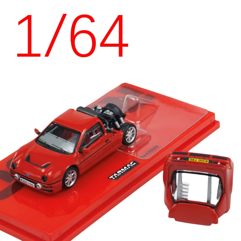 TW Diecast 1/64 Ford RS200 T64PR-001-RE sports Car Model Alloy Cars Ford RS200 Play Vehicles Collectible toys for boys