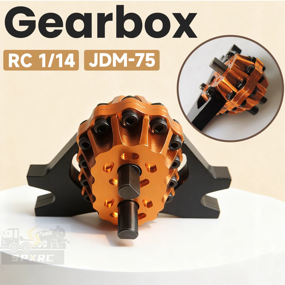 

Simulated Gearbox Transfer Case 1:1 Reduction Ratio JDM-75 For 1/14 Tamiya RC Truck Tractor Trailer Climbing Toy Model DIY Parts