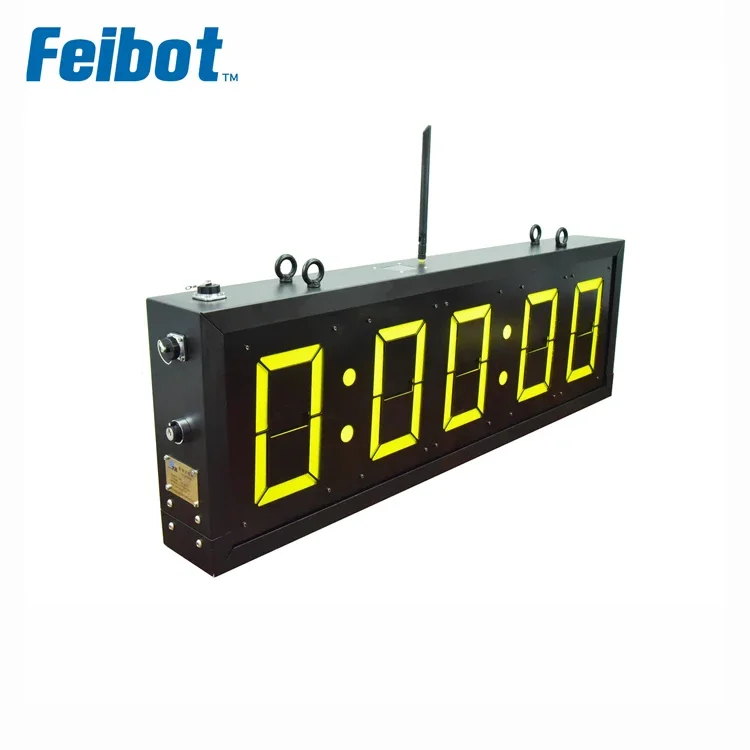 Feibot outdoor waterproof mechanical clock 5 digit double side running race timer