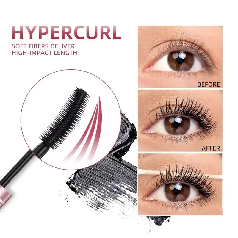 Mascara arricciacapelli spesso cielo Trucco nudo naturale Mascara sottile estremamente fine impermeabile senza sbavature a lunga durata