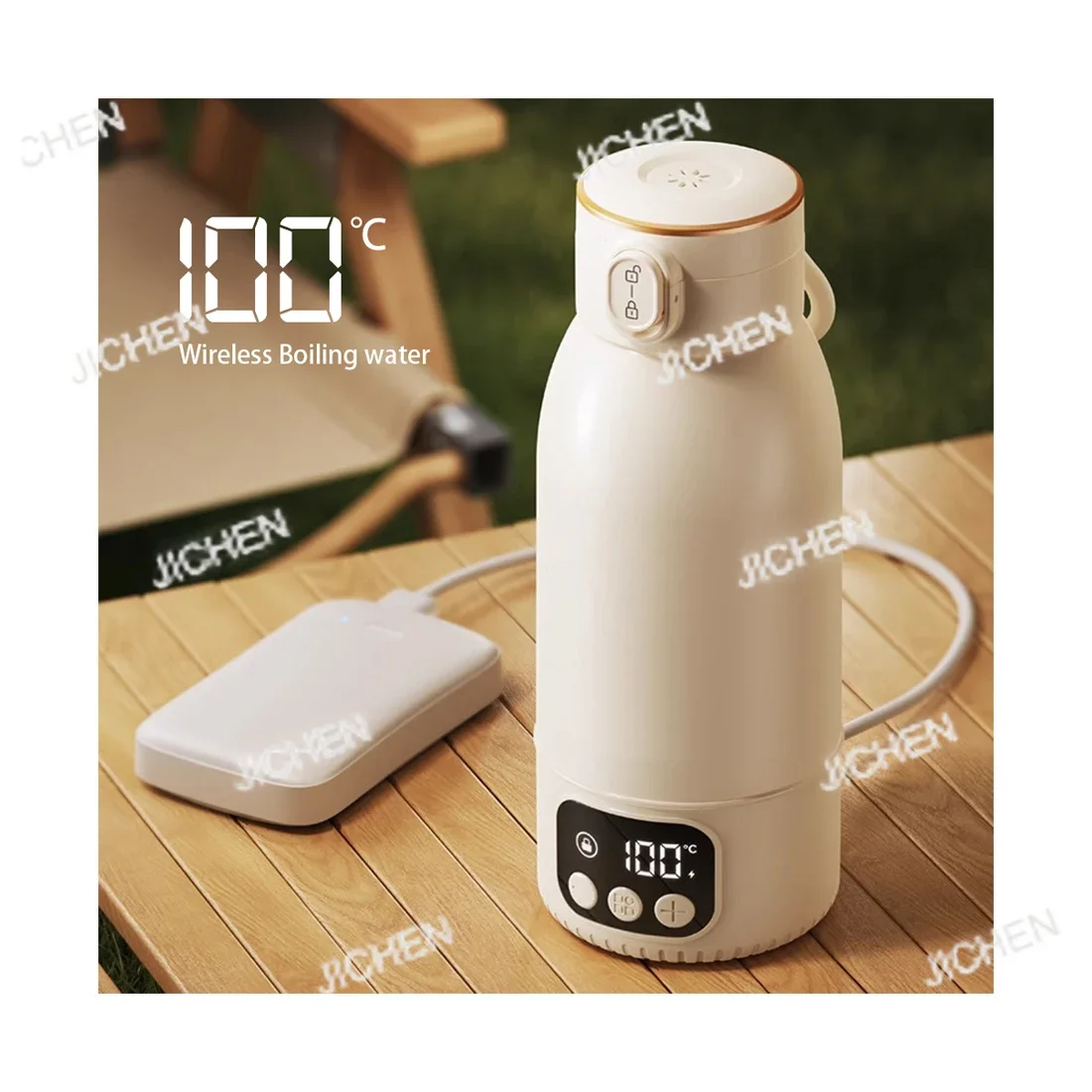 

JC Upgrade Беспроводная грелка для бутылок с кипящей водой и быстрым нагревом Дорожная грелка для бутылок с молоком Портативная грелка для молока