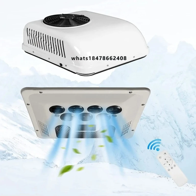 

12v Air Conditioner Heating and Cooling 24v Rooftop Air Conditioner Car Ac Unit Truck Air Conditioner for Rv Van Parking Cooler
