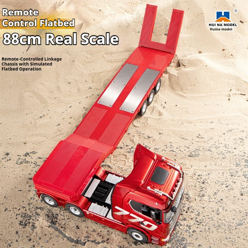 

Car Toys Huina 1502 Rc Trailer 1/18 Platform Semi Trailer For 1:18 770s Rc Tractor Truck Remote Control Cars Vehicle Hobby Model