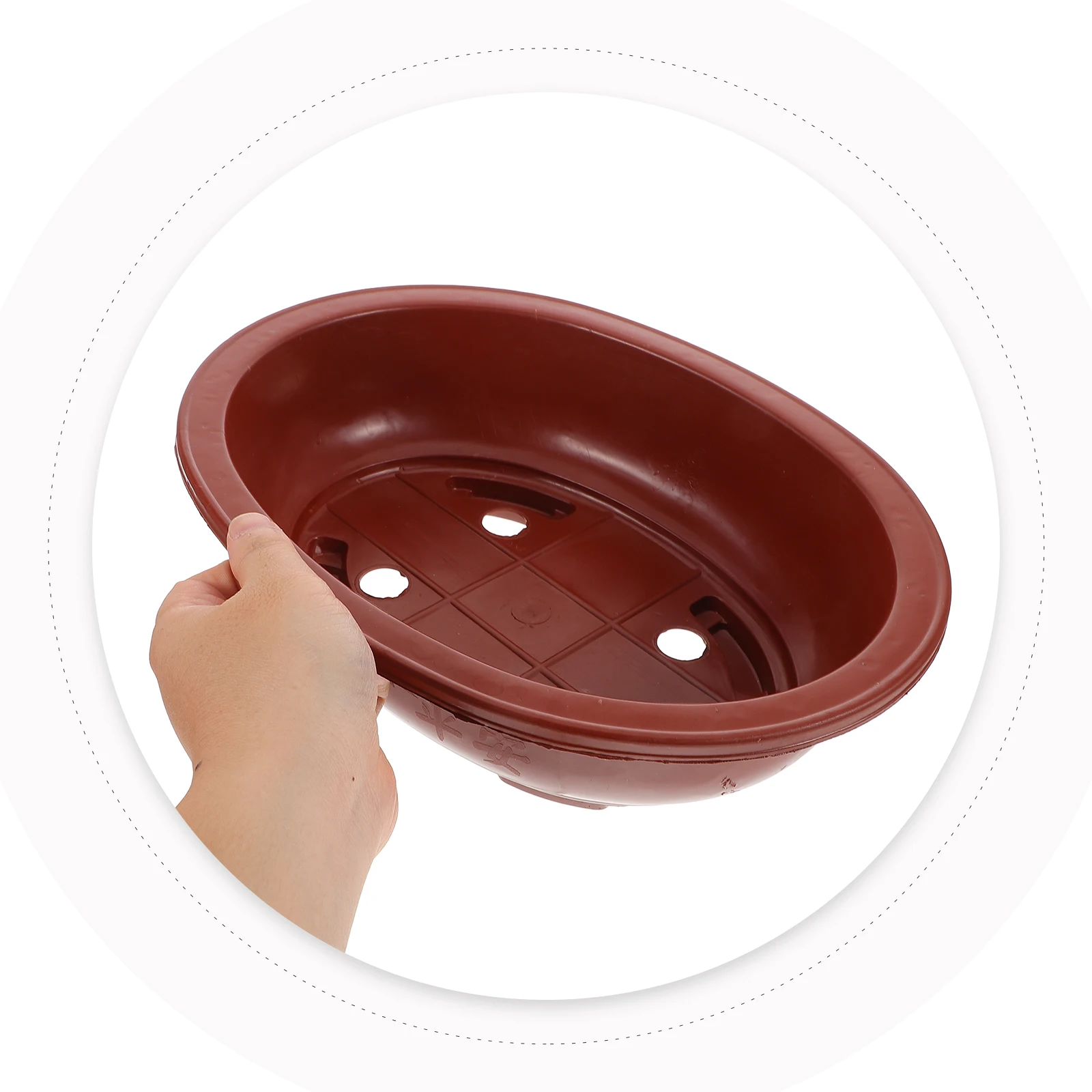 Vaso de flores grosso, 4 unidades, grande bandeja quadrada de bonsai, vasos de plantio de plástico para decoração de varanda de jardim interno, recipientes suculentos