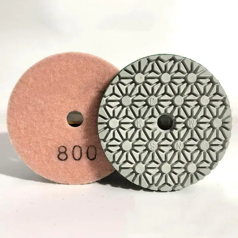 1 Stück 3 Zoll 4 Zoll Diamant-Nasspolierpads Granit Marmor Beton Stein Polierwerkzeuge Schleifscheiben Rad 30 # - 3000 # Ausdauer – Detail 14