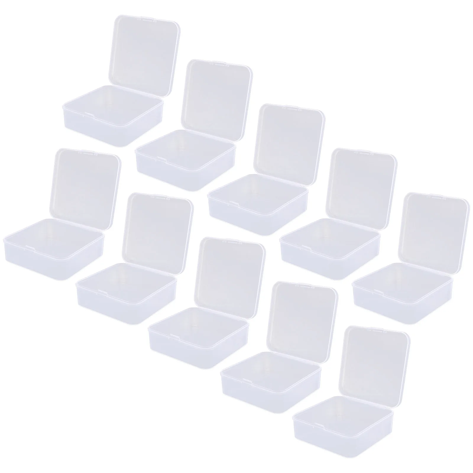 

10Pcs Clear PP Travel Soap Container Square Design Bathroom Accessories Dish Traveling Soap Box Bathroom Supplies