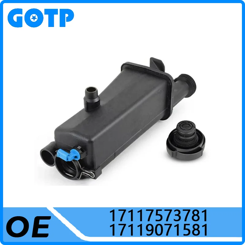 GOTP Radiator Expansion Tank Sub-Water Bottle And Cap #17117573781 17117573781 For BMW 3 Series E46 E53 E83 X3 318i 325i 330Ci