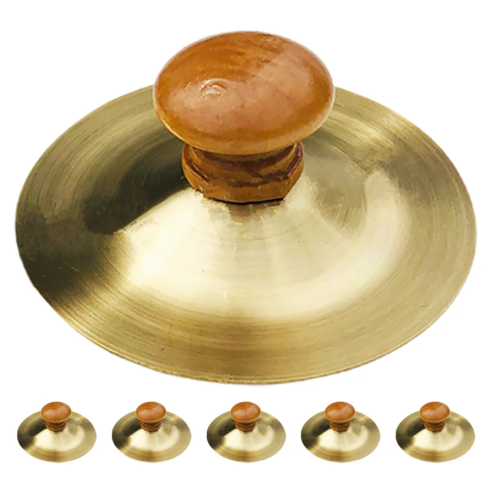 

6Pcs Small Finger Cymbals Metal Hand Cymbals for Early Musical Education Classroom Entertainment